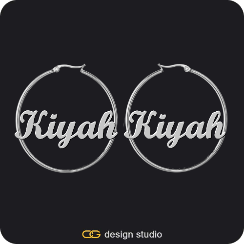 The Essential Hoop Name Earrings