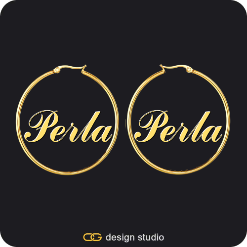 The Essential Hoop Name Earrings