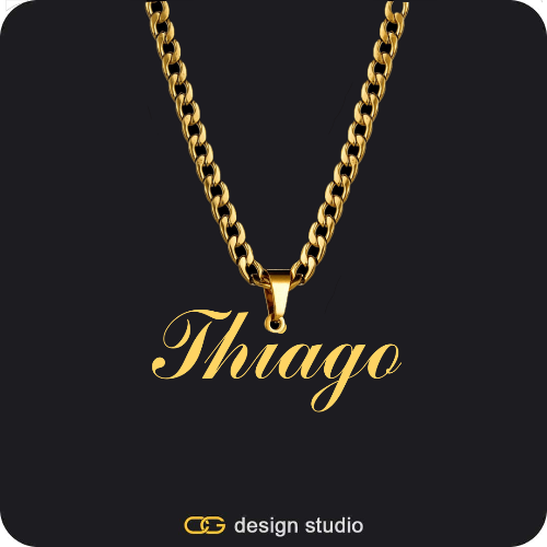 The Essential Name Necklace: Looped