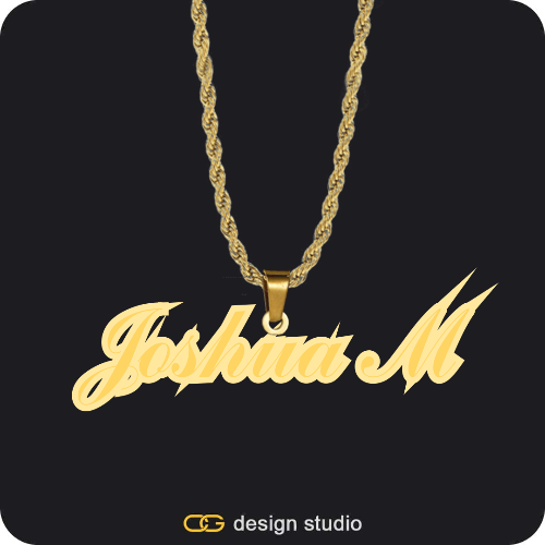 The Spotlight Double Plated Name Necklace