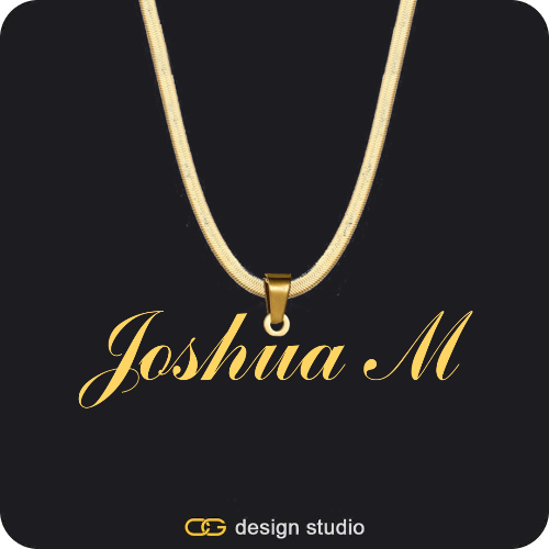 The Essential Name Necklace: Looped