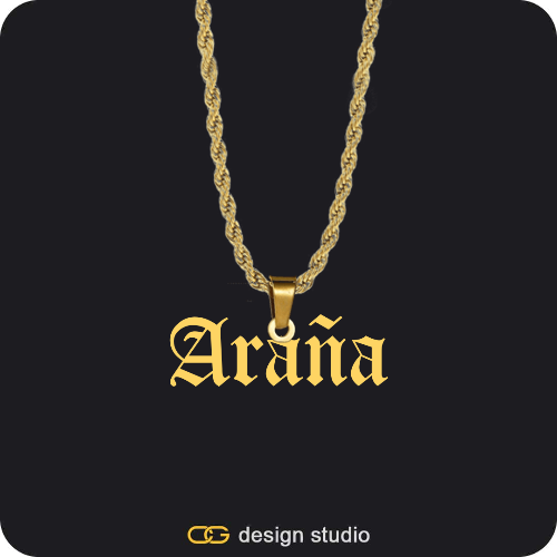 The Essential Name Necklace: Looped