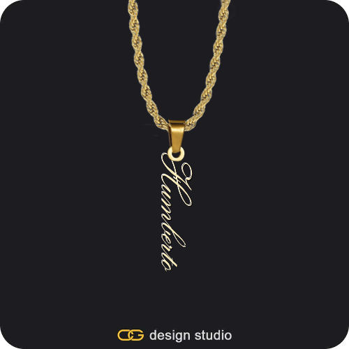 The Vertical Name Necklace