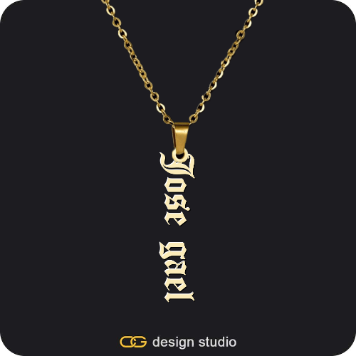 The Vertical Name Necklace