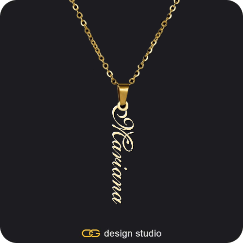 The Vertical Name Necklace