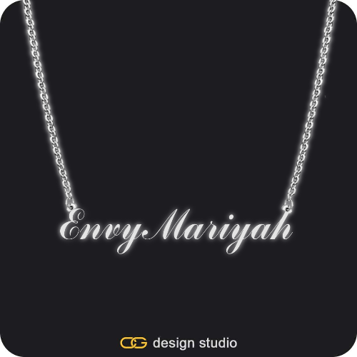 The Essential Name Necklace: Glitter