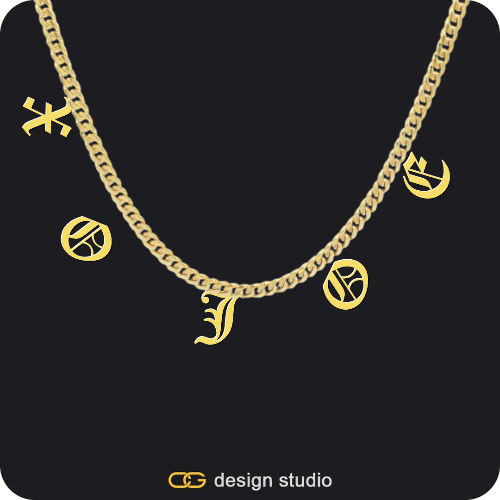 The Falling Name Necklace