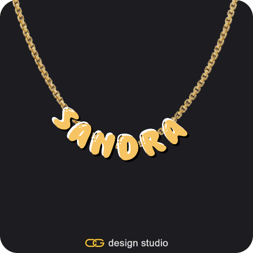 The Cloud Name Necklace