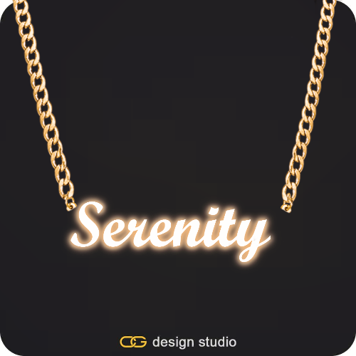 The Essential Name Necklace: Sparkling