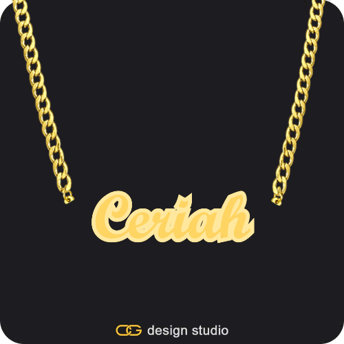 The Spotlight Double Plated Name Necklace