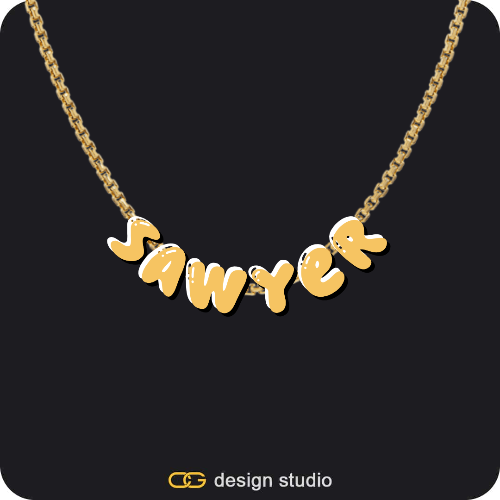 The Cloud Name Necklace