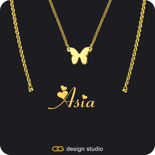 The Essential Name Necklace: Double Layer