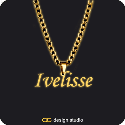 The Essential Name Necklace: Glitter