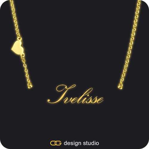 The Essential Name Necklace: Glitter