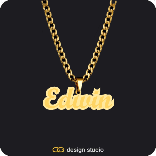 The Spotlight Double Plated Name Necklace