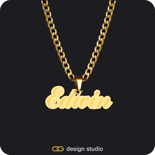 The Spotlight Double Plated Name Necklace