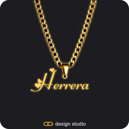 The Essential Name Necklace: Glitter