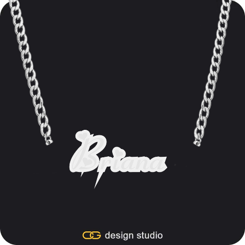 The Spotlight Double Plated Name Necklace