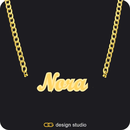 The Spotlight Double Plated Name Necklace