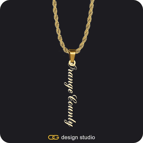 The Vertical Name Necklace