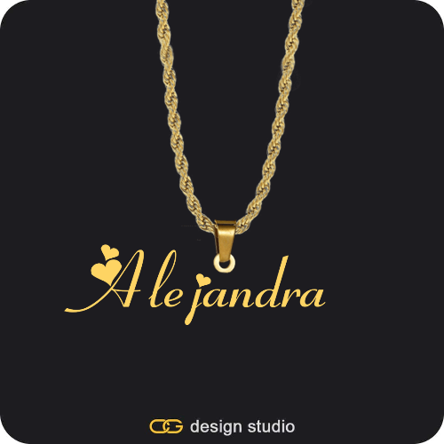 The Essential Name Necklace: Looped