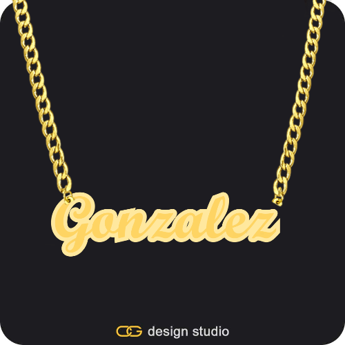 The Spotlight Double Plated Name Necklace