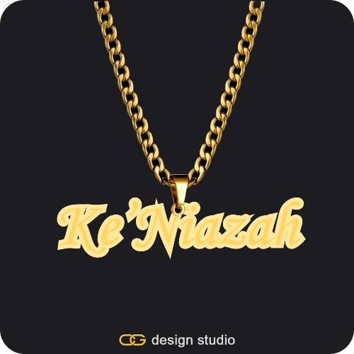 The Spotlight Double Plated Name Necklace