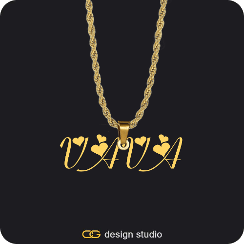 The Essential Name Necklace: Looped