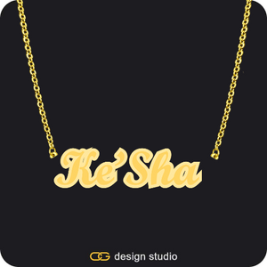 The Spotlight Double Plated Name Necklace