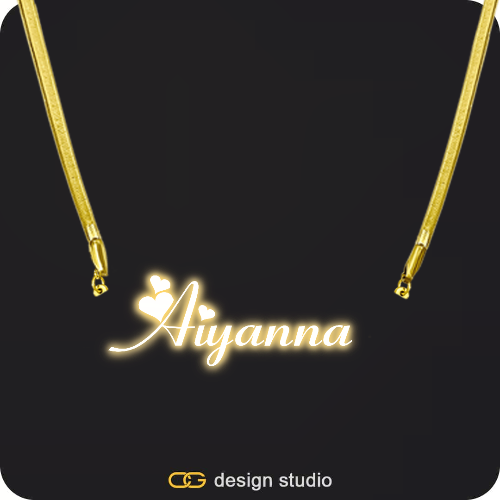 The Essential Name Necklace: Sparkling