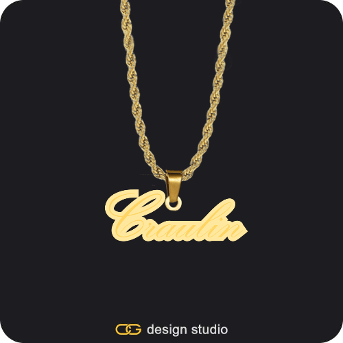 The Spotlight Double Plated Name Necklace