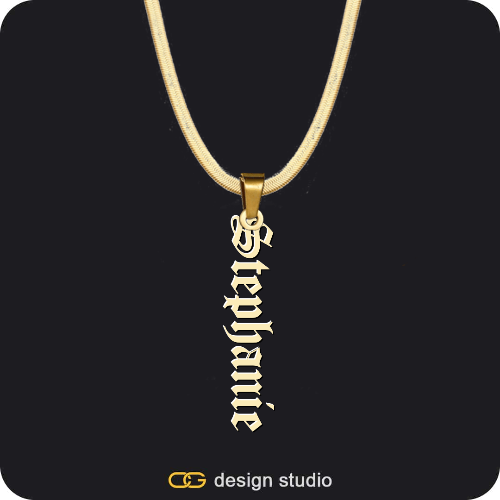 The Vertical Name Necklace