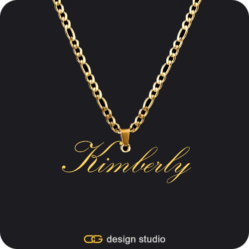 The Essential Name Necklace: Looped