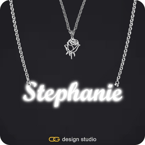 The Essential Name Necklace: Sparkling