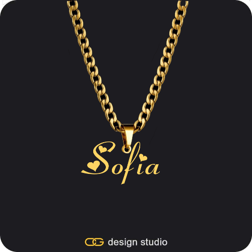 The Essential Name Necklace: Looped