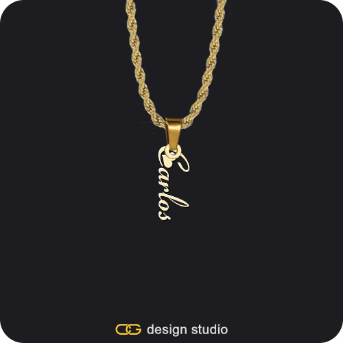 The Vertical Name Necklace