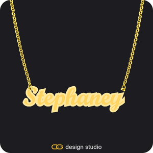 The Spotlight Double Plated Name Necklace