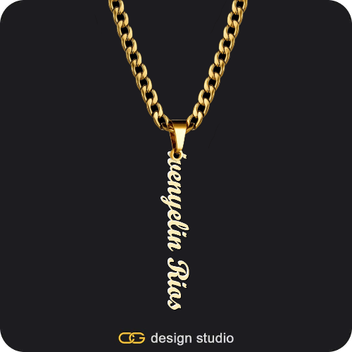 The Vertical Name Necklace