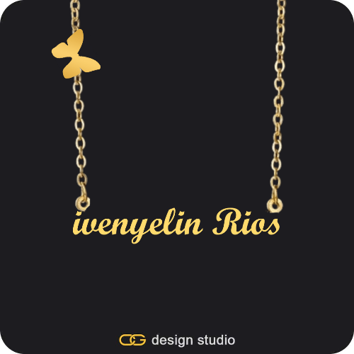 The Essential Name Necklace: Charm