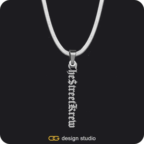 The Vertical Name Necklace