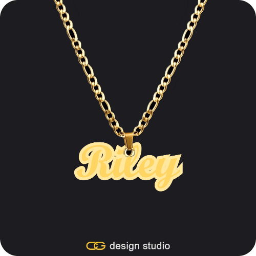 The Spotlight Double Plated Name Necklace