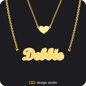 The Spotlight Double Plated Name Necklace