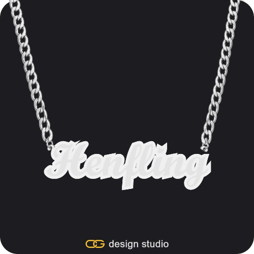 The Spotlight Double Plated Name Necklace