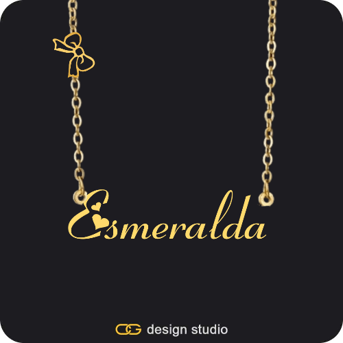 The Essential Name Necklace: Charm