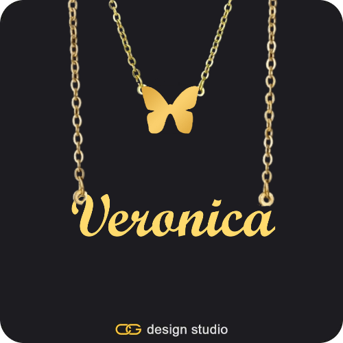 The Essential Name Necklace: Charm