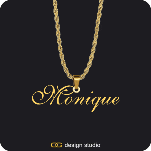 The Essential Name Necklace: Looped