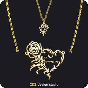 The Rose Petal Name Necklace