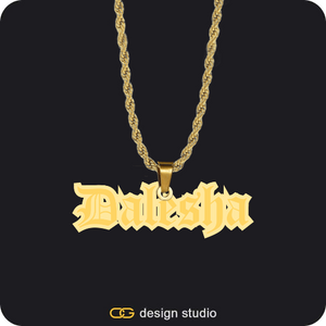 The Spotlight Double Plated Name Necklace