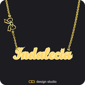 The Spotlight Double Plated Name Necklace