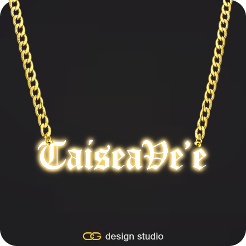 The Essential Name Necklace: Sparkling